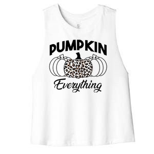 Pumpkin Everything Halloween Lover Women's Racerback Cropped Tank