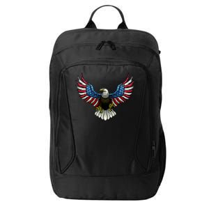 Patriotic Eagle Illustration City Backpack