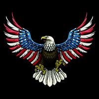 Patriotic Eagle Illustration City Backpack