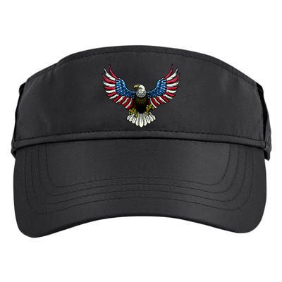 Patriotic Eagle Illustration Adult Drive Performance Visor