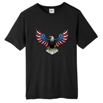 Patriotic Eagle Illustration Tall Fusion ChromaSoft Performance T-Shirt