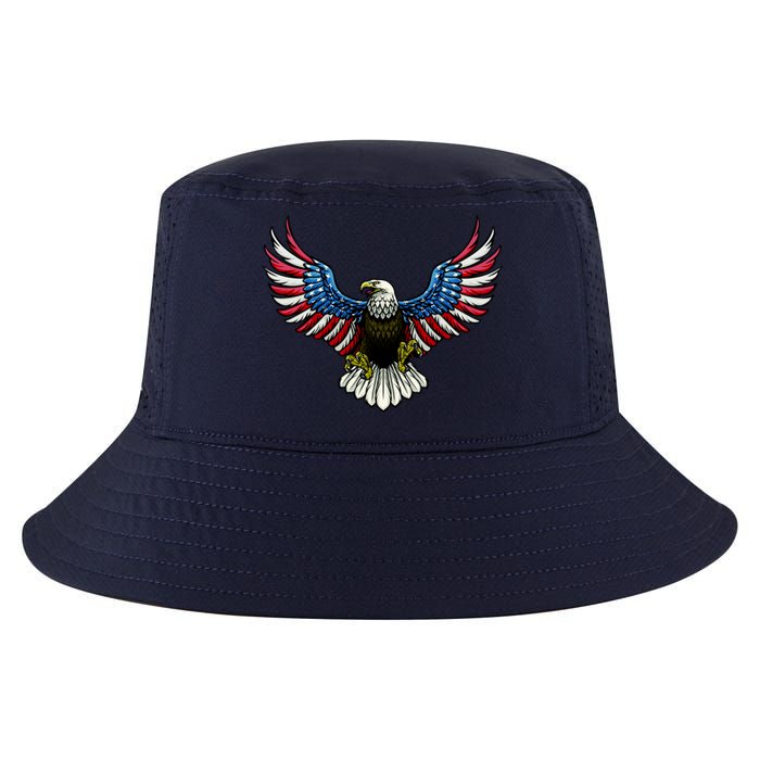 Patriotic Eagle Illustration Cool Comfort Performance Bucket Hat