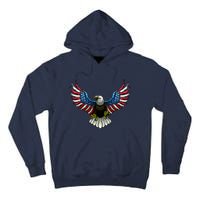 Patriotic Eagle Illustration Tall Hoodie