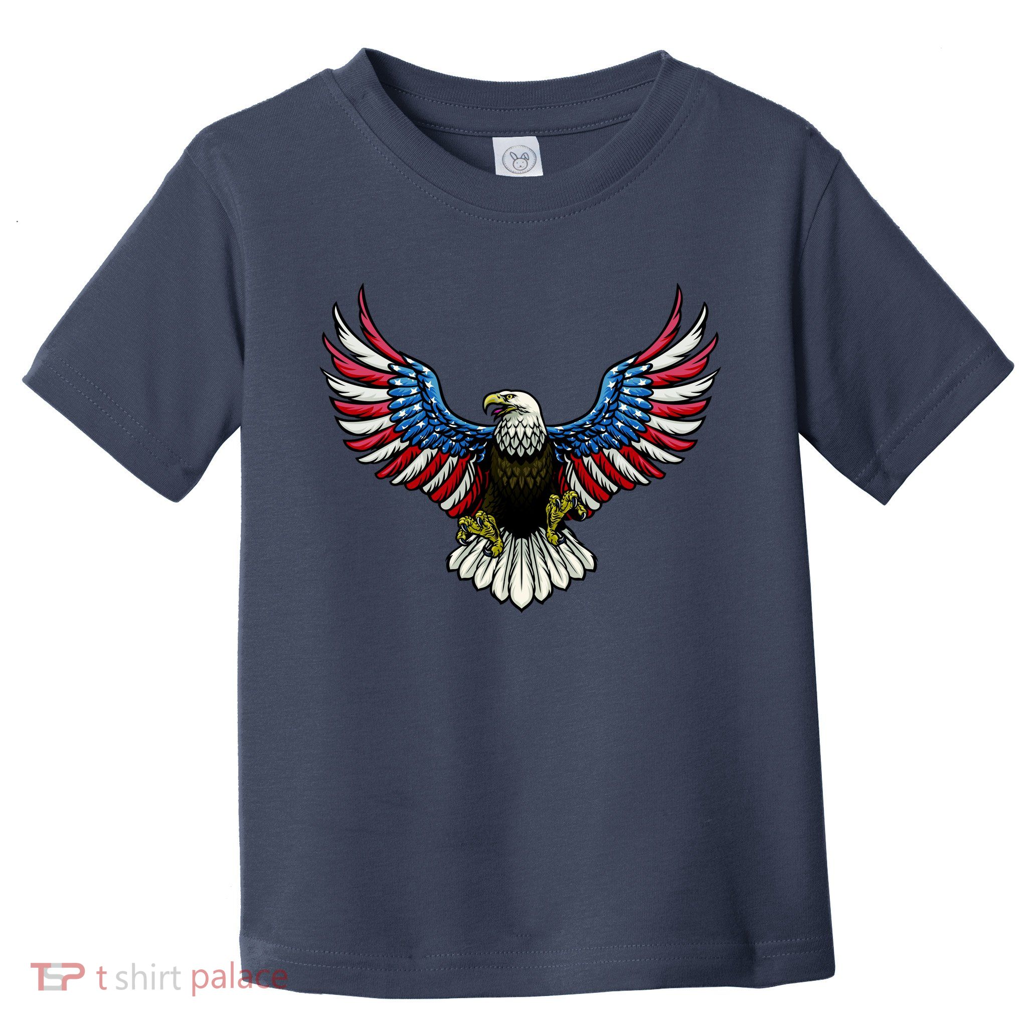 Patriotic Eagle Illustration Toddler T-Shirt