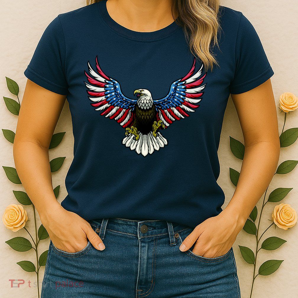 Patriotic Eagle Illustration Women's T-Shirt