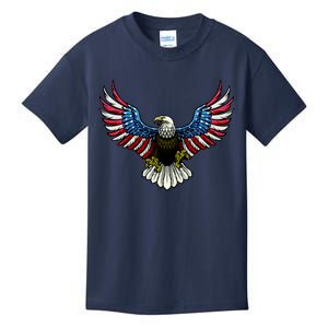 Patriotic Eagle Illustration Kids T-Shirt