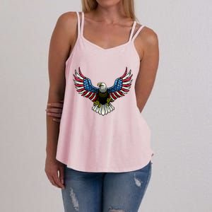 Patriotic Eagle Illustration Women's Strappy Tank