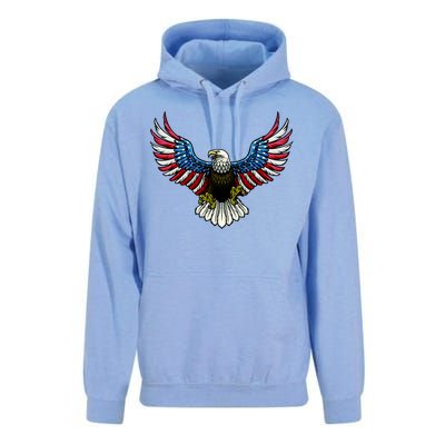 Patriotic Eagle Illustration Unisex Surf Hoodie