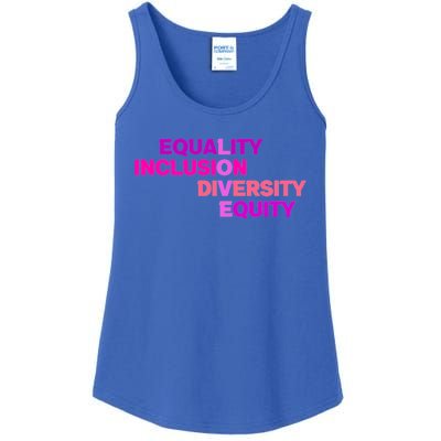 Purple Equality Inclusion Diversity Equity Great Gift Ladies Essential Tank