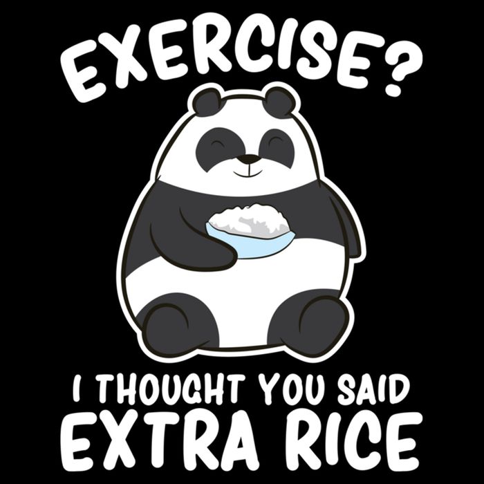 Panda Exercise I Thought You Said Extra Rice Cute Panda 16 in Basic Backpack