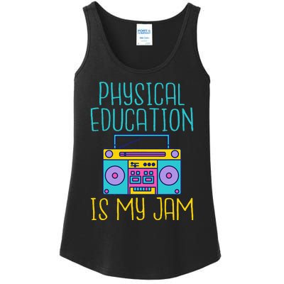 Physical Education Is My Jam Pe Teacher Ladies Essential Tank