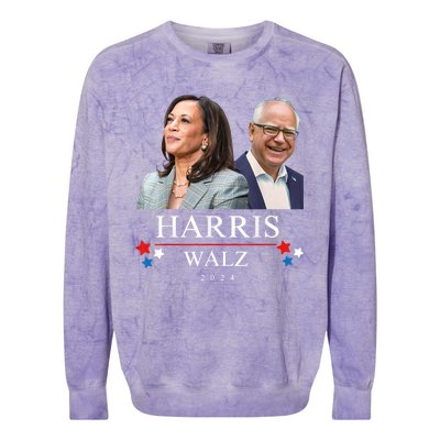 President Election Kamala Harris Tim Waltz Colorblast Crewneck Sweatshirt