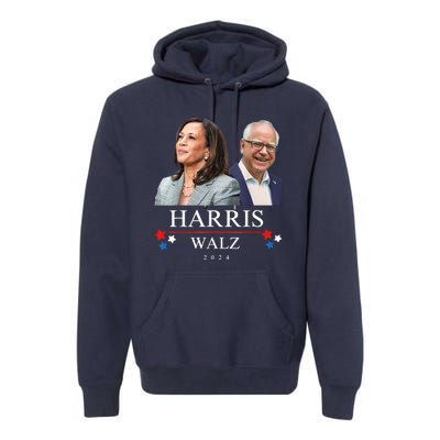 President Election Kamala Harris Tim Waltz Premium Hoodie