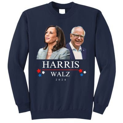 President Election Kamala Harris Tim Waltz Tall Sweatshirt