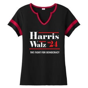 President Elect Kamala Harris Tim Walz 2024 Ladies Halftime Notch Neck Tee