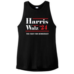 President Elect Kamala Harris Tim Walz 2024 Ladies PosiCharge Tri-Blend Wicking Tank