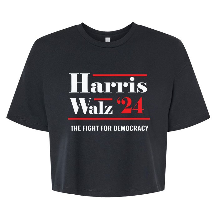 President Elect Kamala Harris Tim Walz 2024 Bella+Canvas Jersey Crop Tee