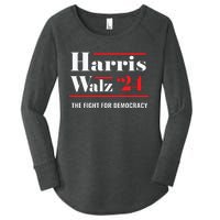 President Elect Kamala Harris Tim Walz 2024 Women's Perfect Tri Tunic Long Sleeve Shirt