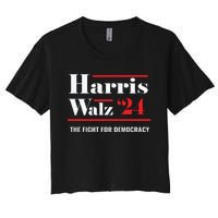 President Elect Kamala Harris Tim Walz 2024 Women's Crop Top Tee