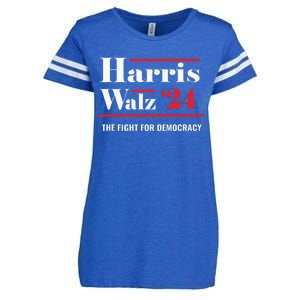 President Elect Kamala Harris Tim Walz 2024 Enza Ladies Jersey Football T-Shirt