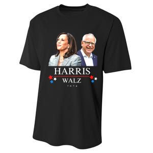 President Election Kamala Harris Tim Waltz Performance Sprint T-Shirt