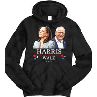 President Election Kamala Harris Tim Waltz Tie Dye Hoodie