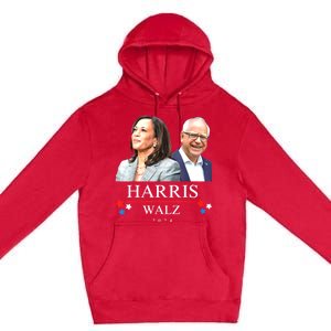 President Election Kamala Harris Tim Waltz Premium Pullover Hoodie