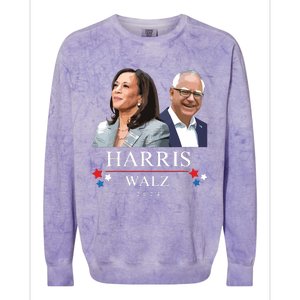 President Election Kamala Harris Tim Waltz Colorblast Crewneck Sweatshirt