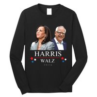 President Election Kamala Harris Tim Waltz Long Sleeve Shirt