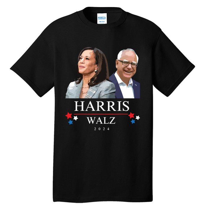 President Election Kamala Harris Tim Waltz Tall T-Shirt