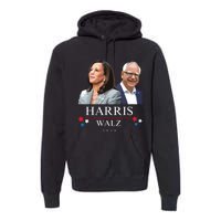 President Election Kamala Harris Tim Waltz Premium Hoodie