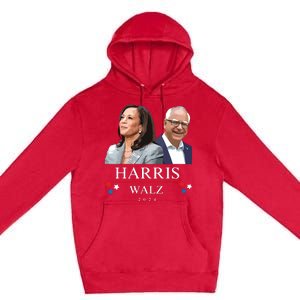 President Election Kamala Harris Tim Waltz Premium Pullover Hoodie