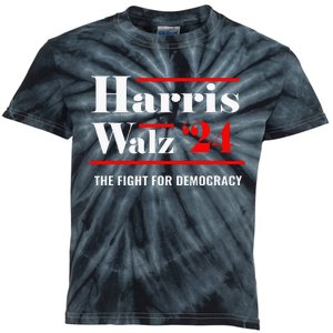 President Elect Kamala Harris & Tim Walz 2024 Kids Tie-Dye T-Shirt