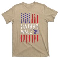 President Elect Kamala Harris & Tim Walz 2024 American Flag T-Shirt