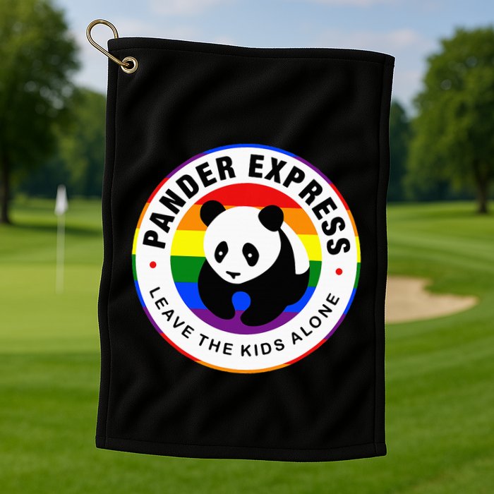 Pander Express Leave The Alone Golf Towel