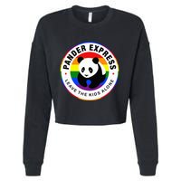 Pander Express Leave The Alone Cropped Pullover Crew