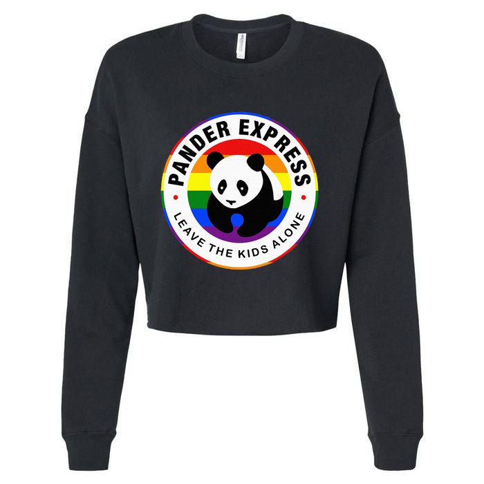 Pander Express Leave The Alone Cropped Pullover Crew