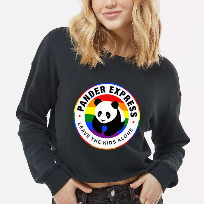 Pander Express Leave The Alone Cropped Pullover Crew