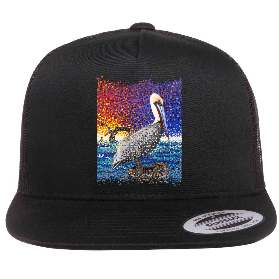 Pelican Pixels Flat Bill Trucker Hat