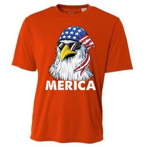 Patriotic Eagle Mullet 4th Of July Usa American Flag Merica Cute Gift Cooling Performance Crew T-Shirt