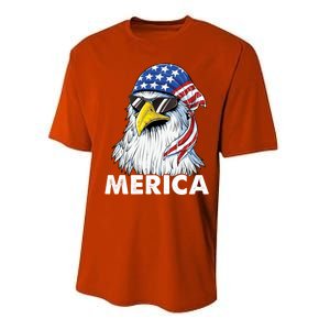 Patriotic Eagle Mullet 4th Of July Usa American Flag Merica Cute Gift Performance Sprint T-Shirt