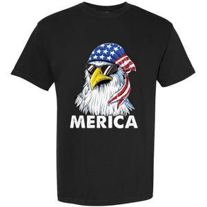 Patriotic Eagle Mullet 4th Of July Usa American Flag Merica Cute Gift Garment-Dyed Heavyweight T-Shirt