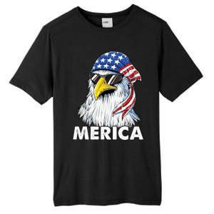 Patriotic Eagle Mullet 4th Of July Usa American Flag Merica Cute Gift Tall Fusion ChromaSoft Performance T-Shirt