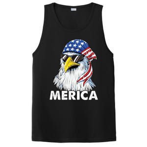 Patriotic Eagle Mullet 4th Of July Usa American Flag Merica Cute Gift PosiCharge Competitor Tank