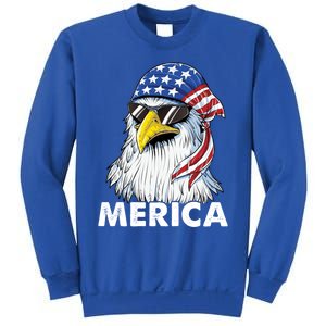 Patriotic Eagle Mullet 4th Of July Usa American Flag Merica Cute Gift Sweatshirt