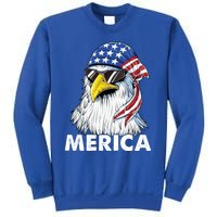 Patriotic Eagle Mullet 4th Of July Usa American Flag Merica Cute Gift Sweatshirt