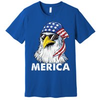 Patriotic Eagle Mullet 4th Of July Usa American Flag Merica Cute Gift Premium T-Shirt