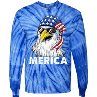 Patriotic Eagle Mullet 4th Of July Usa American Flag Merica Cute Gift Tie-Dye Long Sleeve Shirt