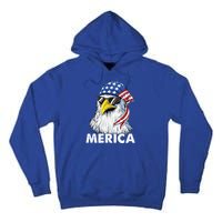 Patriotic Eagle Mullet 4th Of July Usa American Flag Merica Cute Gift Tall Hoodie