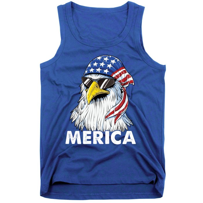 Patriotic Eagle Mullet 4th Of July Usa American Flag Merica Cute Gift Tank Top